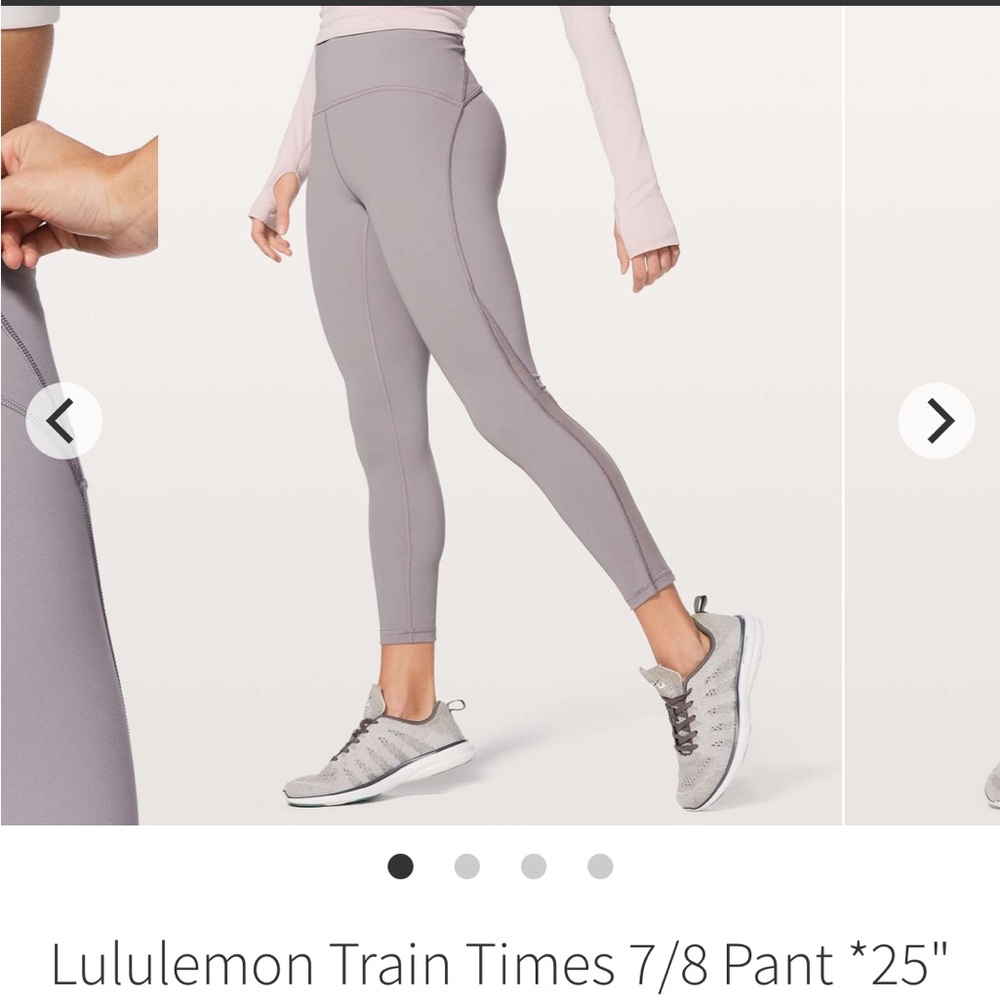 Lululemon train times legging 7/8 pant dusty dawn